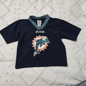 Kids Navy Dolphins Shirt